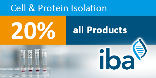 IBA Lifesciences - 20% off all Products